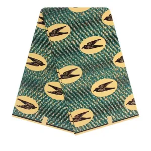 Good Luck Eagle Zulu African Tribal Printed Cotton Wrapper Fabric Imported