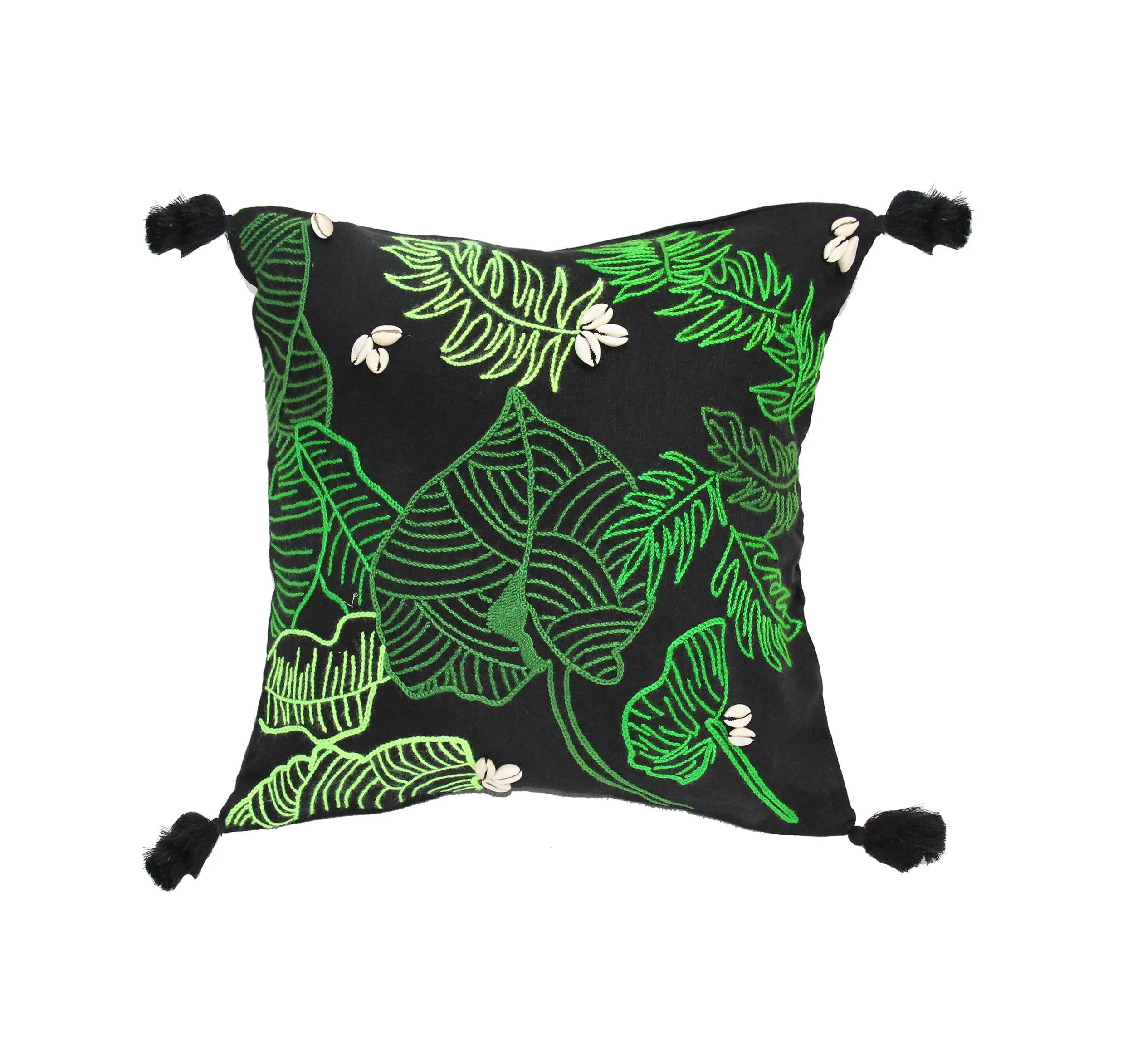Hand Embroidered Linen Cushion Lining (Set of 2 Units)