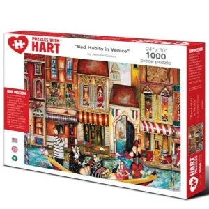 Hart Puzzles Bad Habits in Venice 24"x30" 1000pc