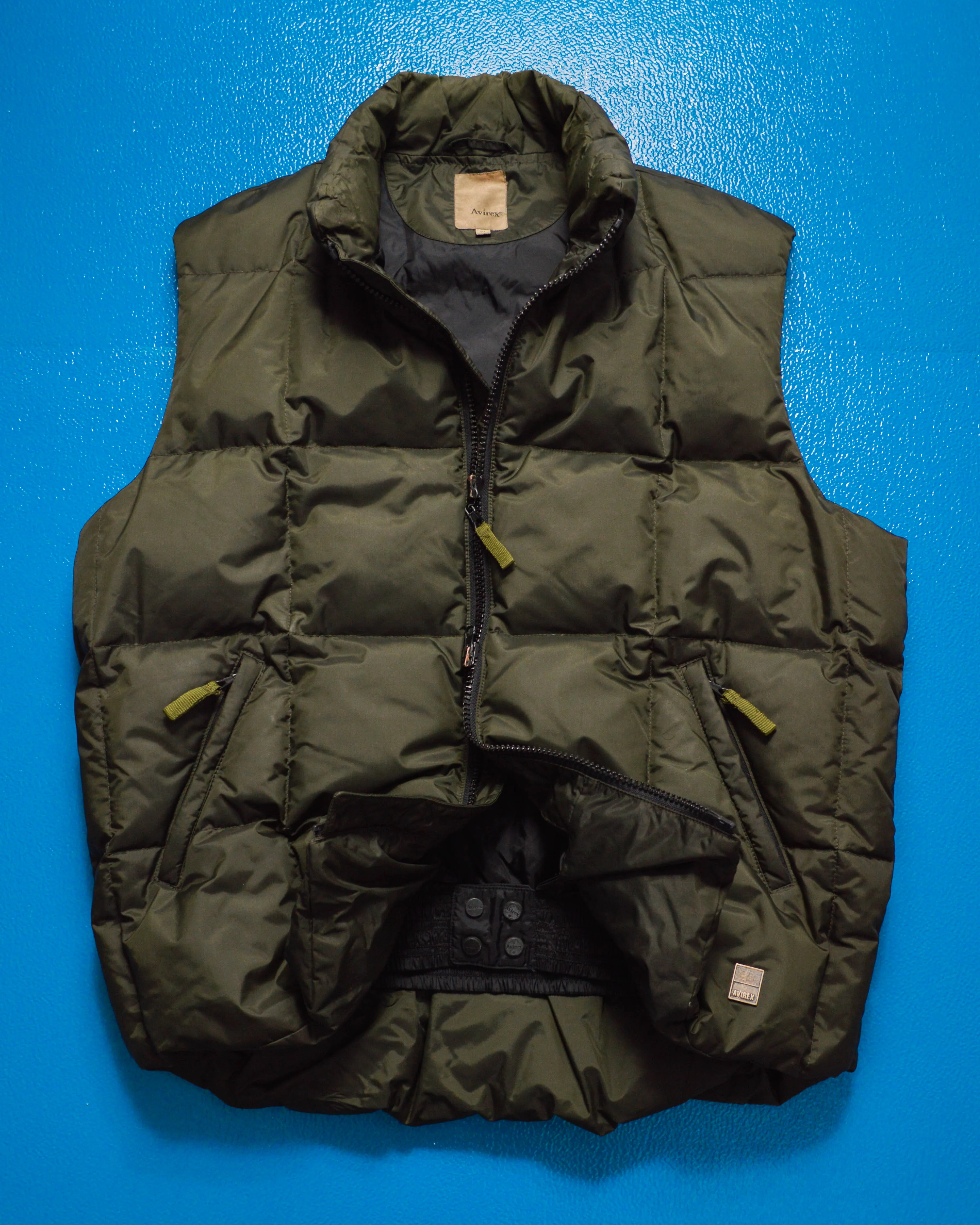 Heavy Duty Square Quilted Down Fill Gilet / Vest (XL)