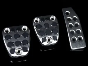 Honda Access Aluminum Sports Pedal Cover Set - 2014  Honda Fit