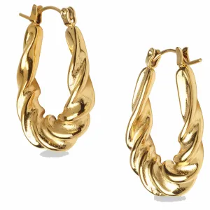 Hoops and Chains Estelle Twisted Hoops