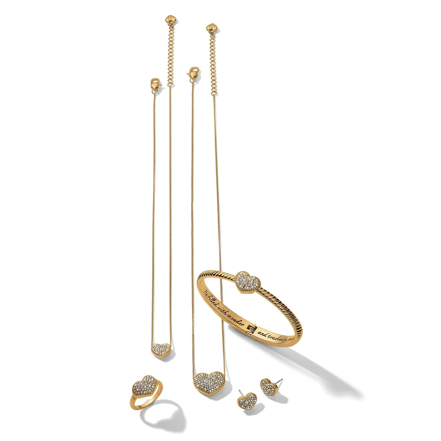 Illumina Celeste Gold Hinged Bangle