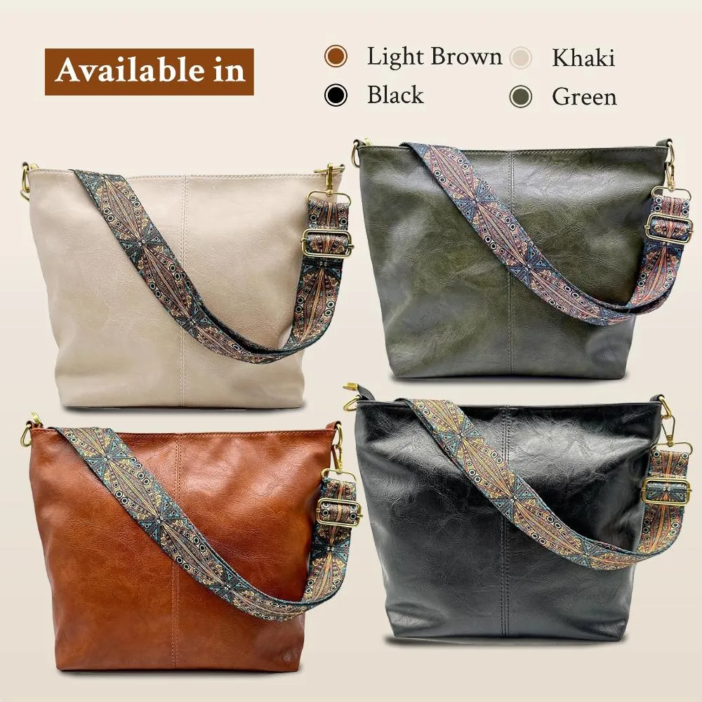 Isla’s Rustic Bloom | Artisan-Style Leather Shoulder Bag