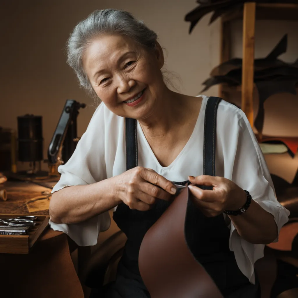 Isla’s Rustic Bloom | Artisan-Style Leather Shoulder Bag
