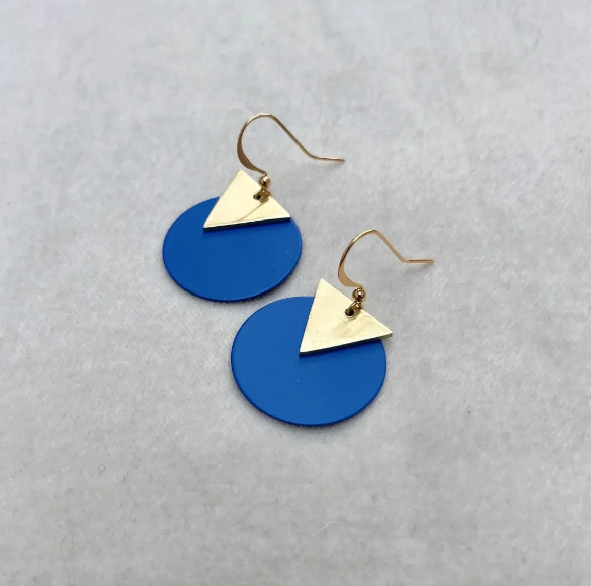 Jack & Freda Jewellery - Coloured Disc Earrings
