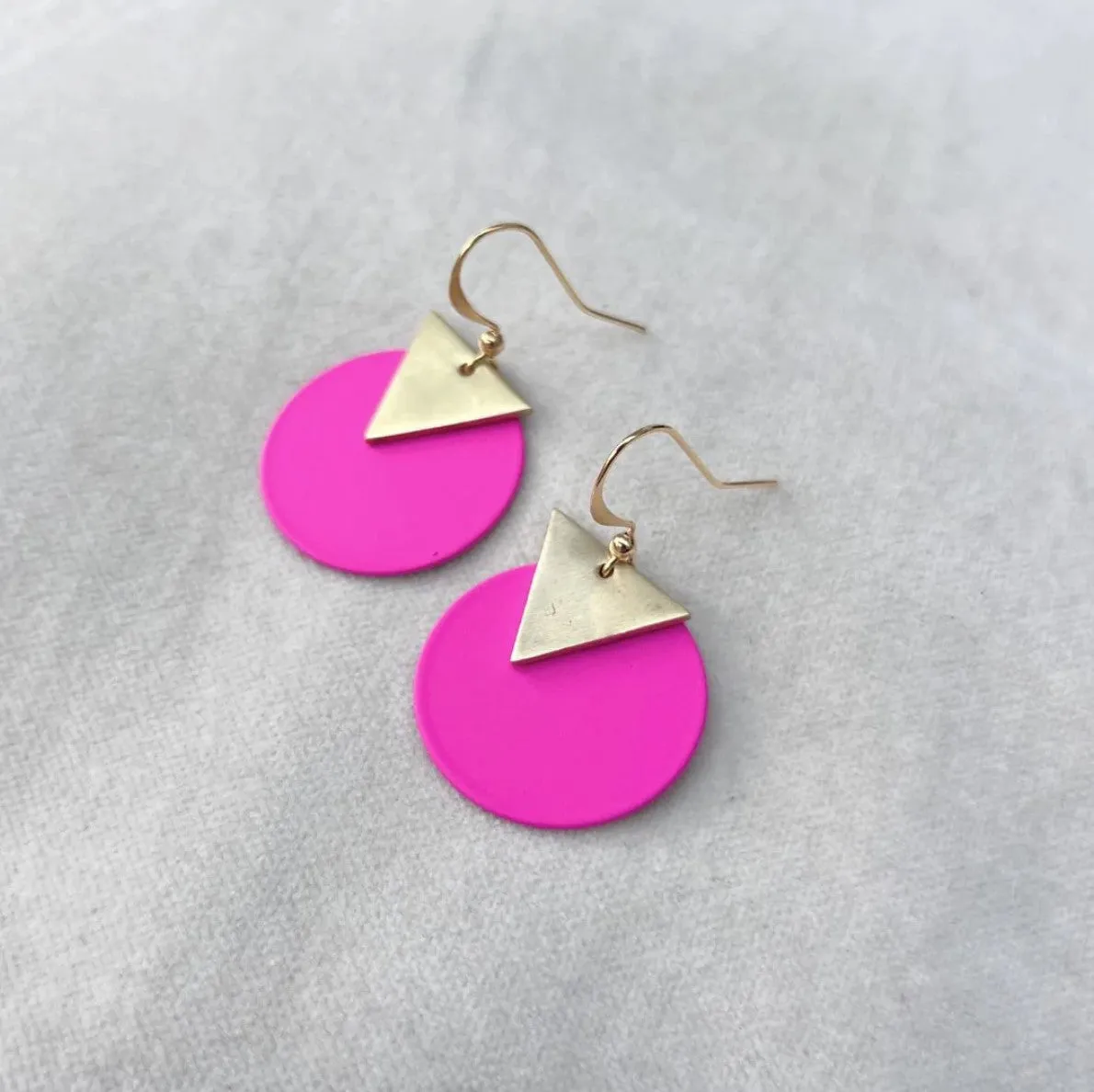 Jack & Freda Jewellery - Coloured Disc Earrings