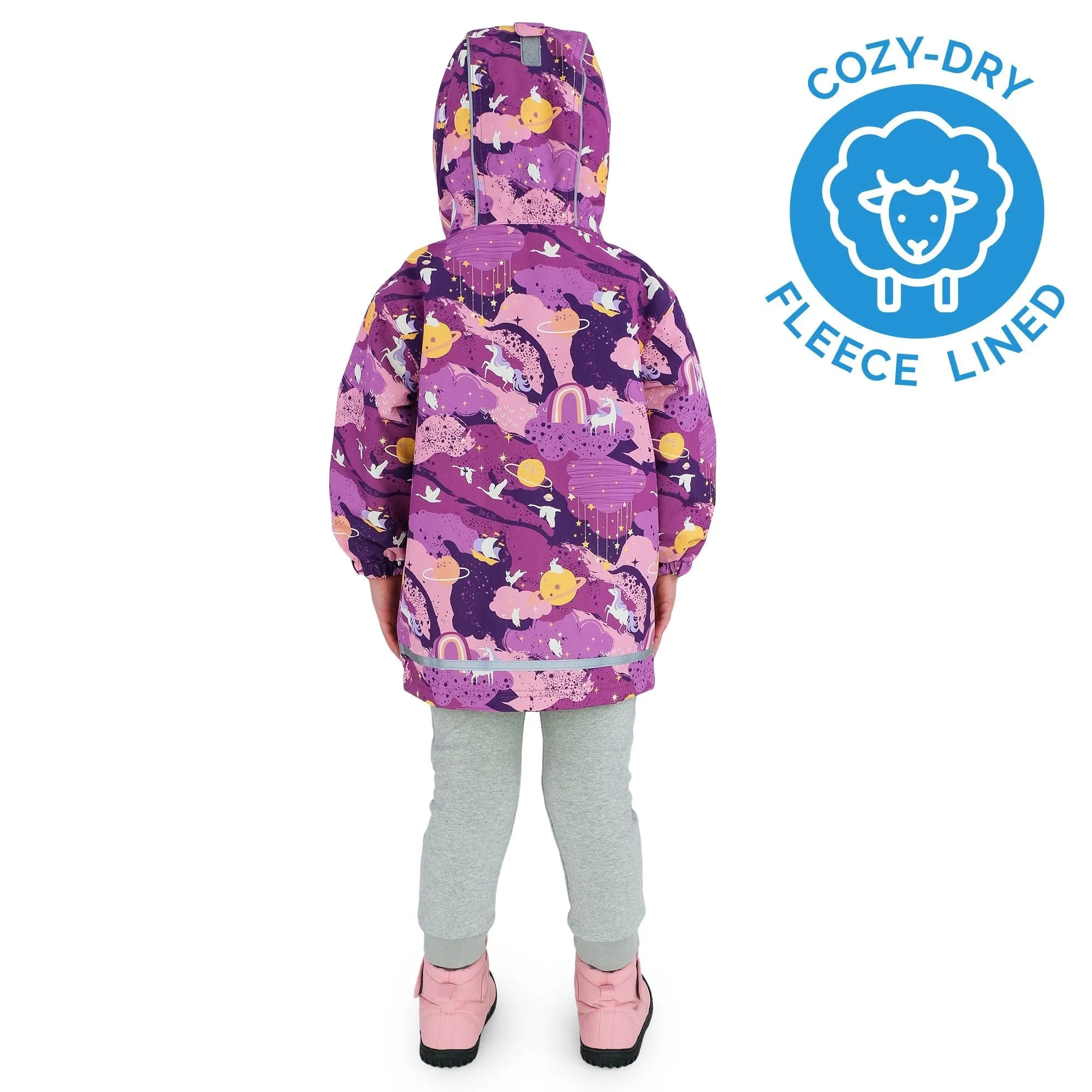 Jan & Jul Cozy-Dry Fleece Rain Jacket