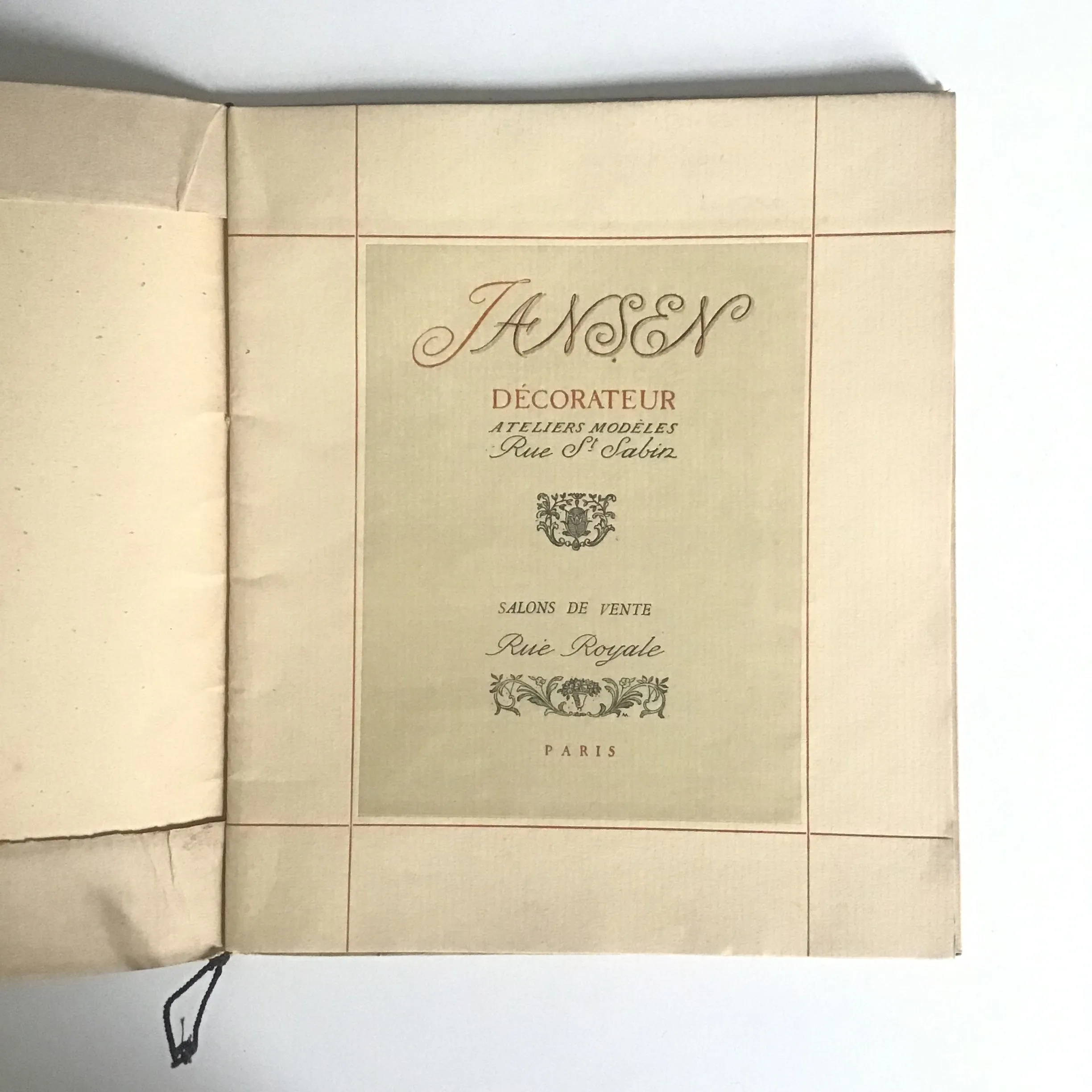 Jansen prospectus, 1913