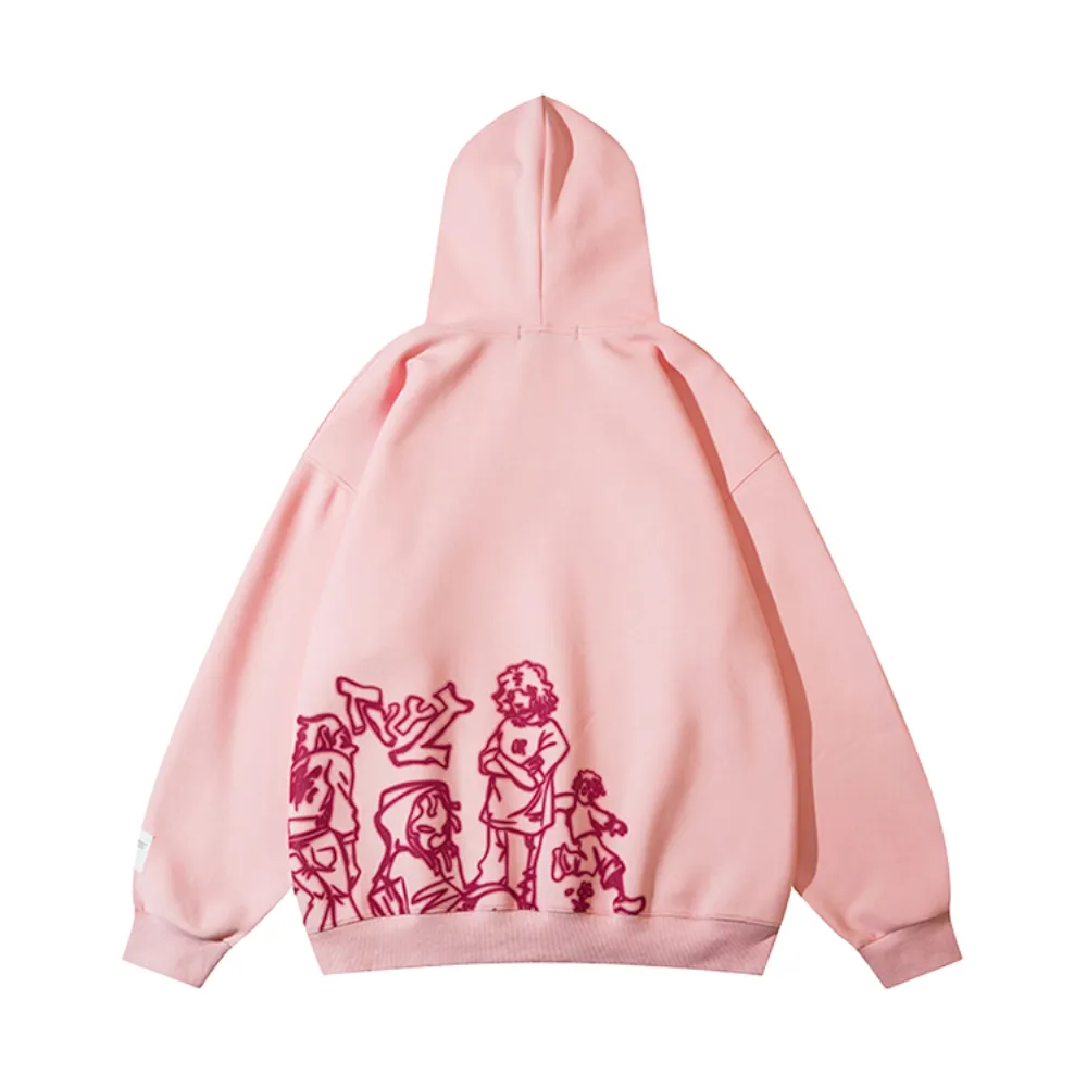 Japanese Cartoon Graffiti Cotton Hoodie