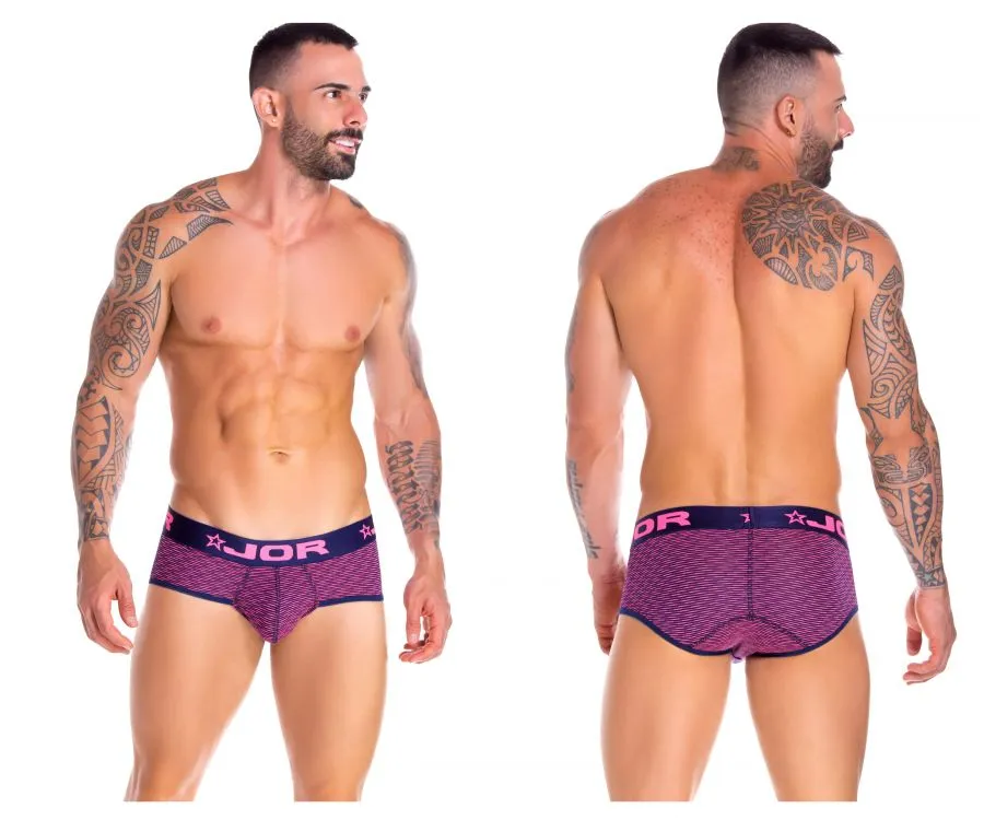 JOR 0818 Neon Briefs Blue & Pink