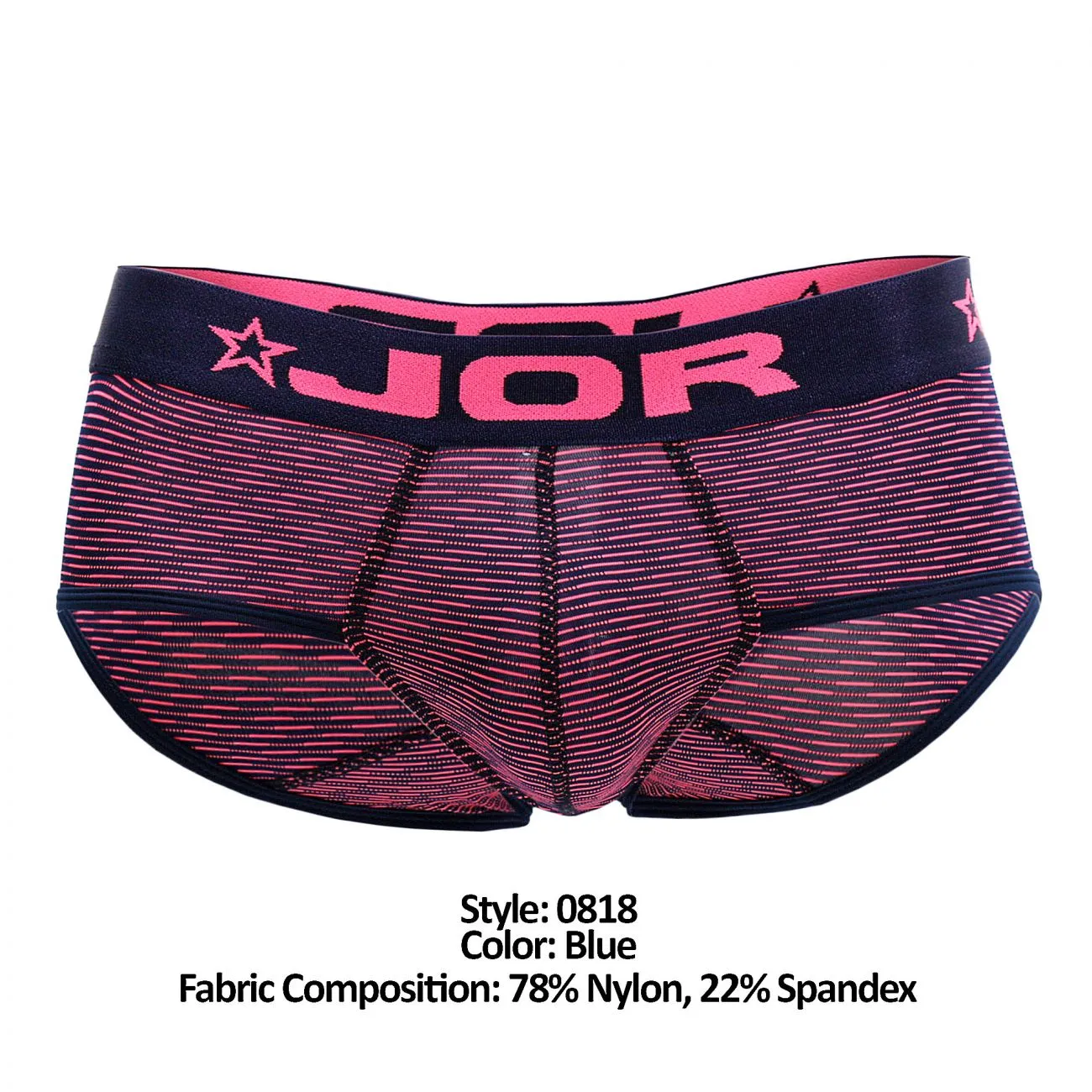 JOR 0818 Neon Briefs Blue & Pink