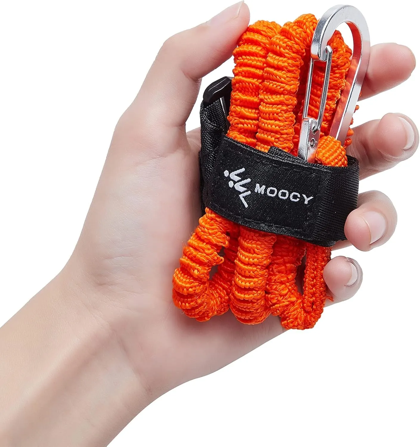 Kayak Paddle Tether/Coiled Kayak Fishing Leash with Carabiner for Paddle, Rod SUP Kayaking Accessories