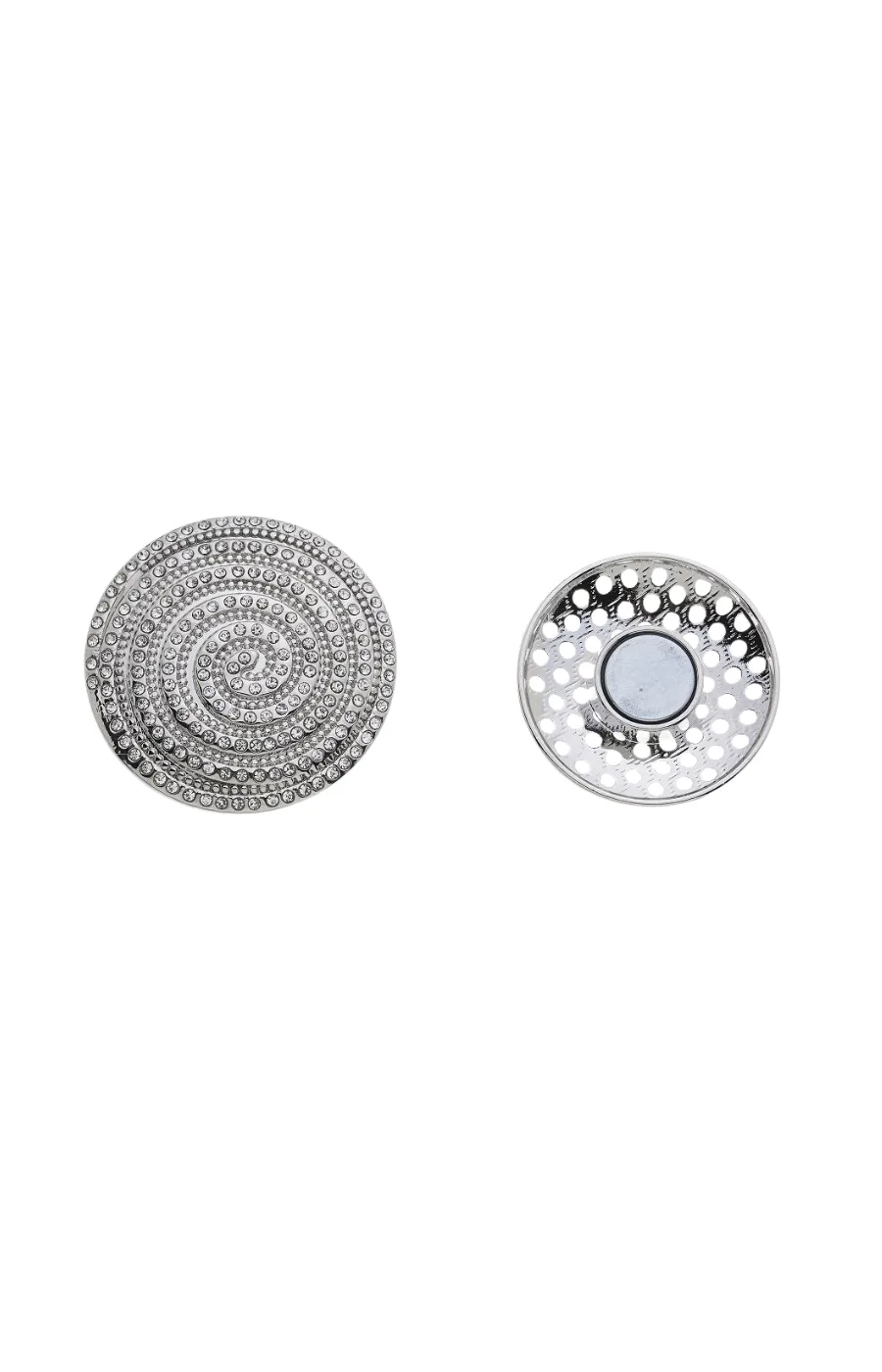 Kiara Magnetic Brooch in Silver