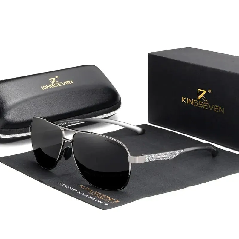 KINGSEVEN Polarized Aluminum Sunglasses for Men and Women