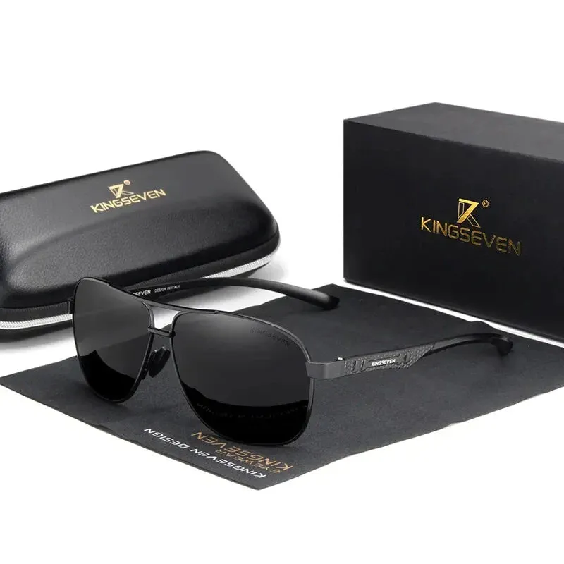 KINGSEVEN Polarized Aluminum Sunglasses for Men and Women