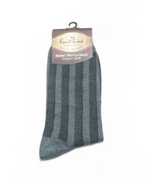 Knit Line Grey Lining Socks