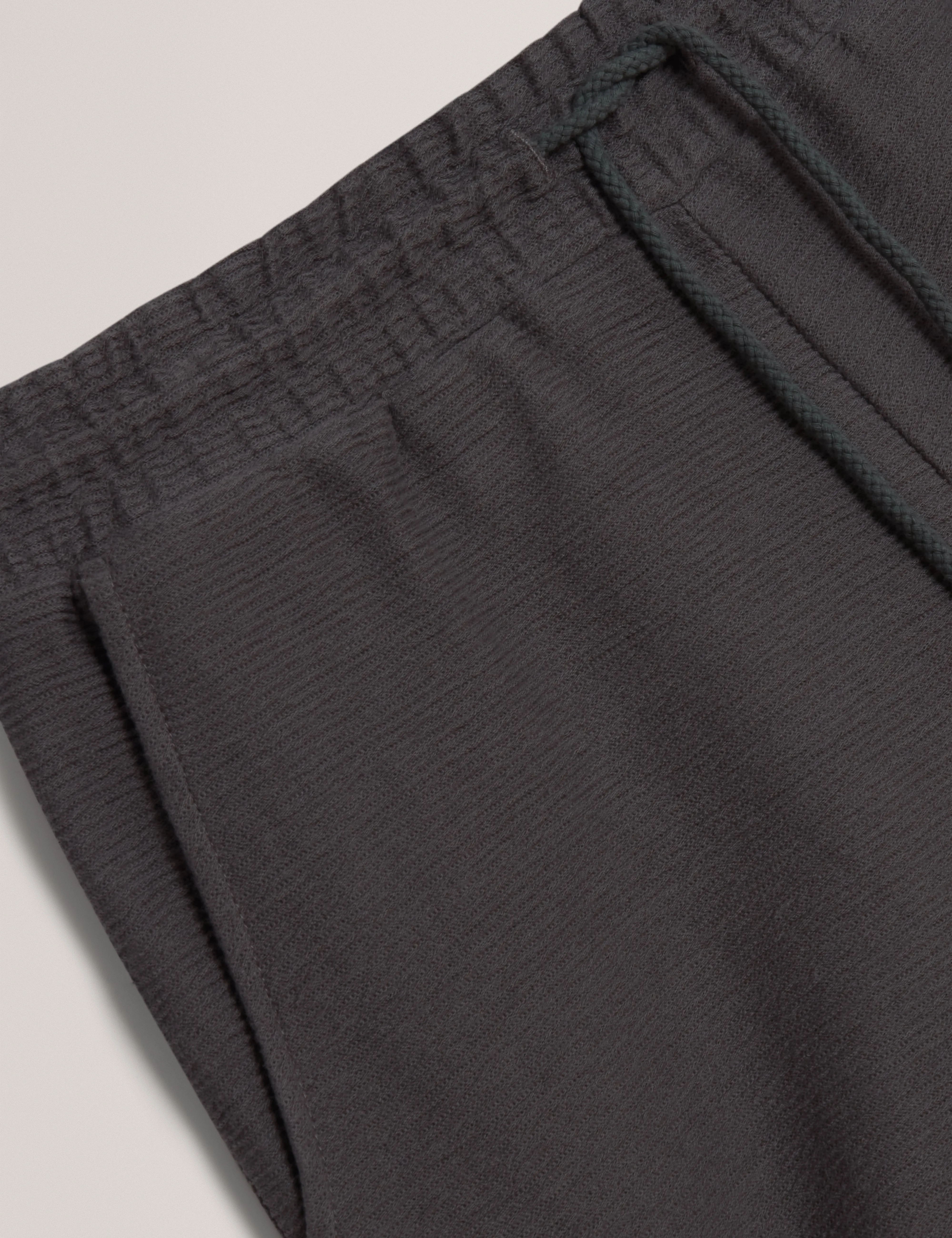 Ladislo Regular Cotton Drawstring Shorts Dk-Grey