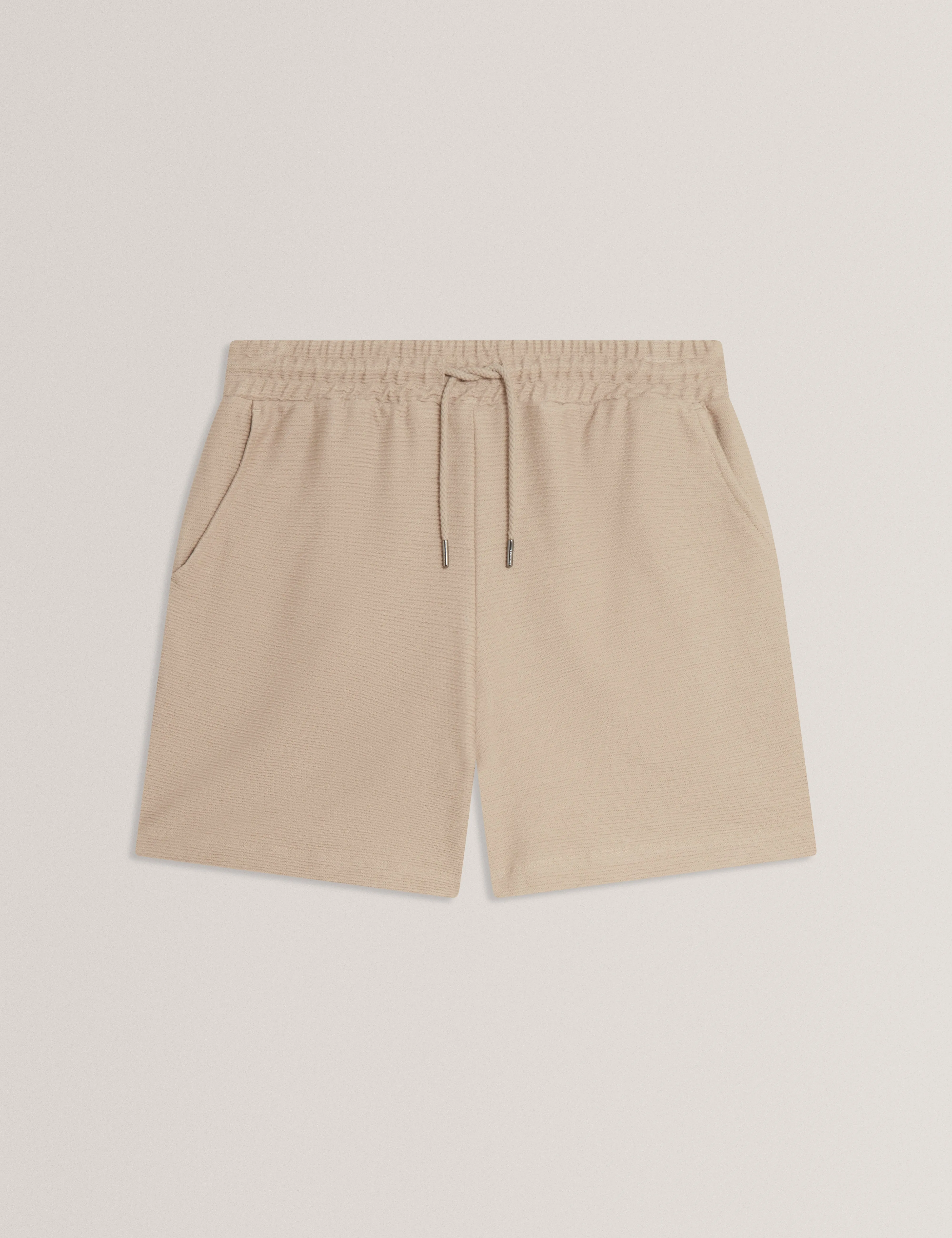 Ladislo Regular Cotton Drawstring Shorts Taupe