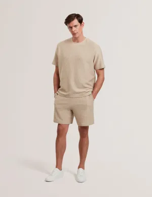 Ladislo Regular Cotton Drawstring Shorts Taupe