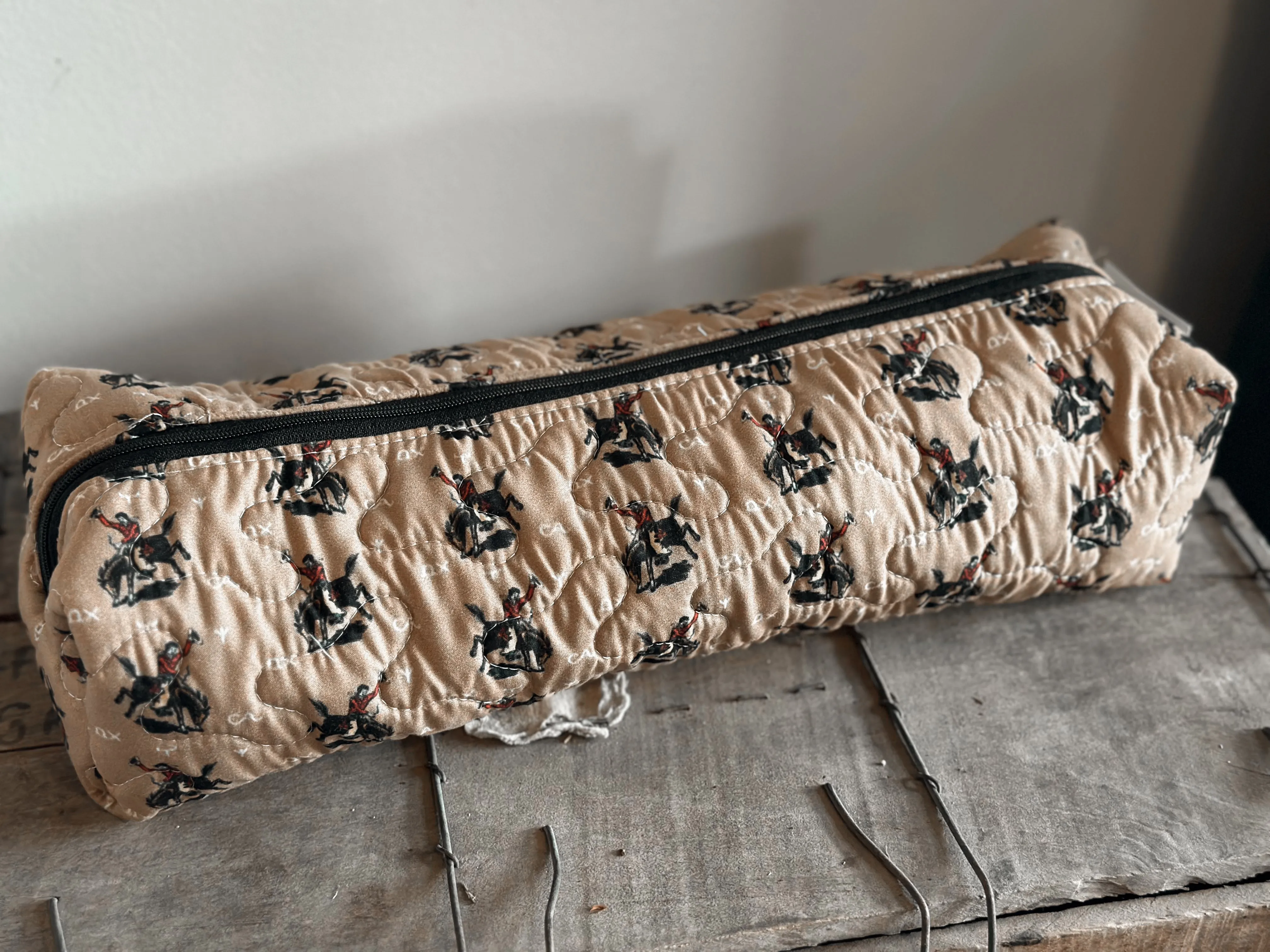 Lazy J Gold Quilted Hot Tools Bag