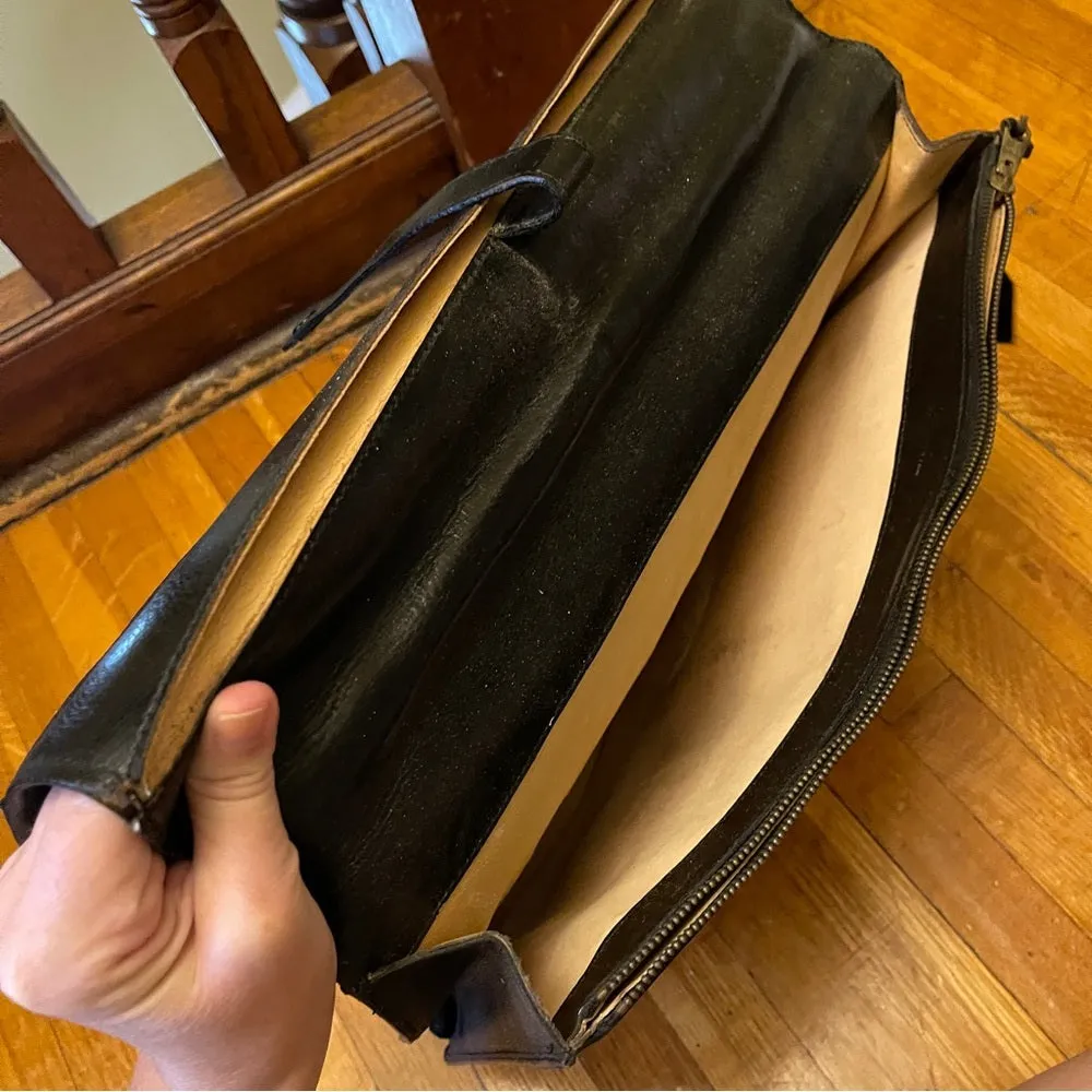 Leather briefcase