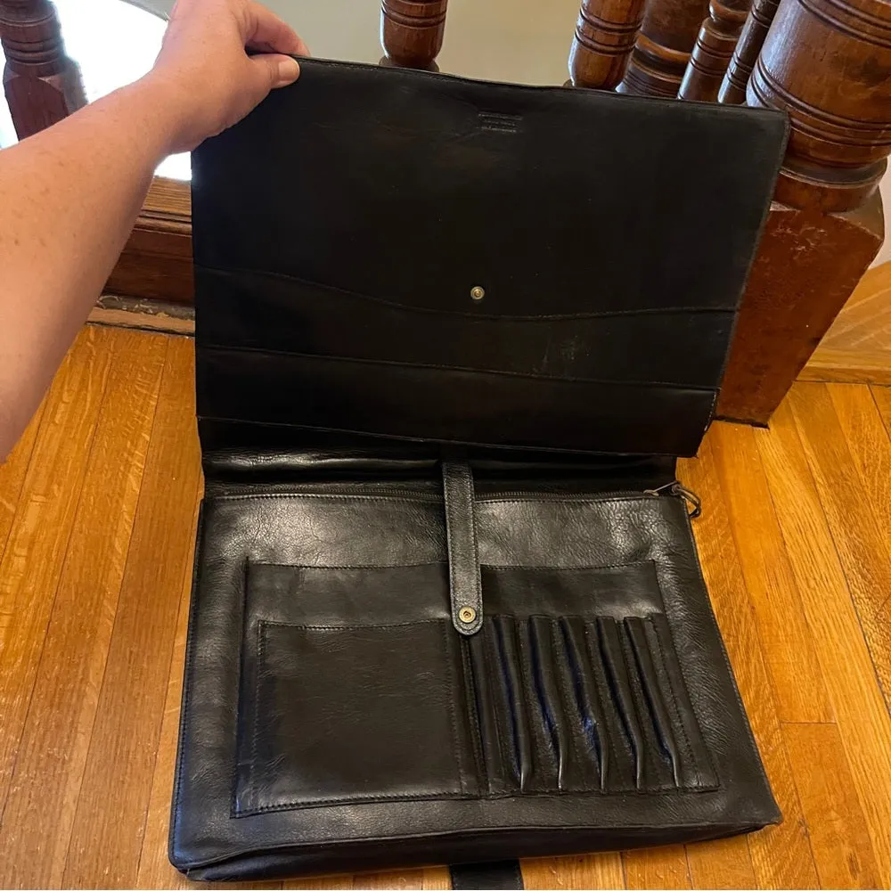 Leather briefcase