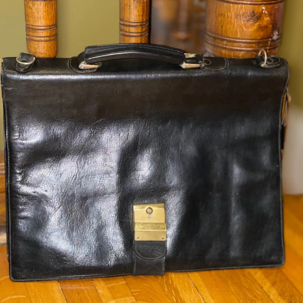 Leather briefcase