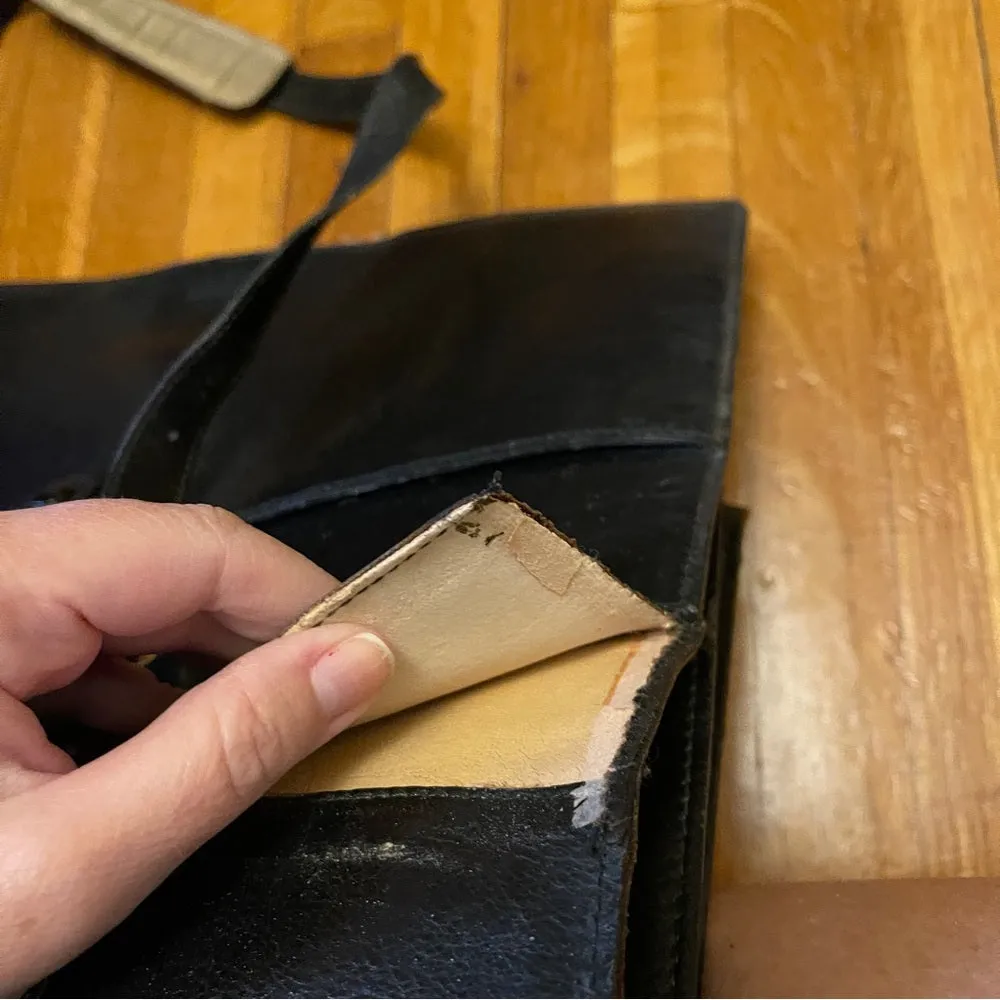 Leather briefcase
