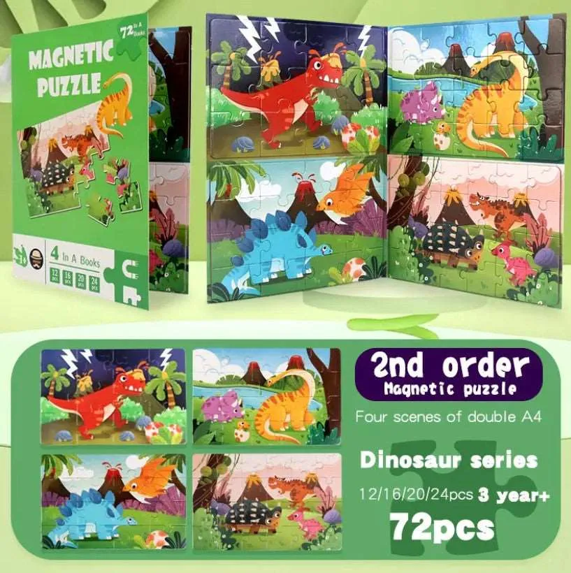 Level-Up Magnetic Jigsaw Puzzle Sets A4 Sized Book - Ages 3  Years