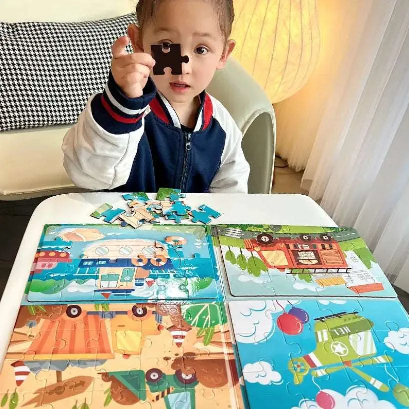 Level-Up Magnetic Jigsaw Puzzle Sets A4 Sized Book - Ages 3  Years