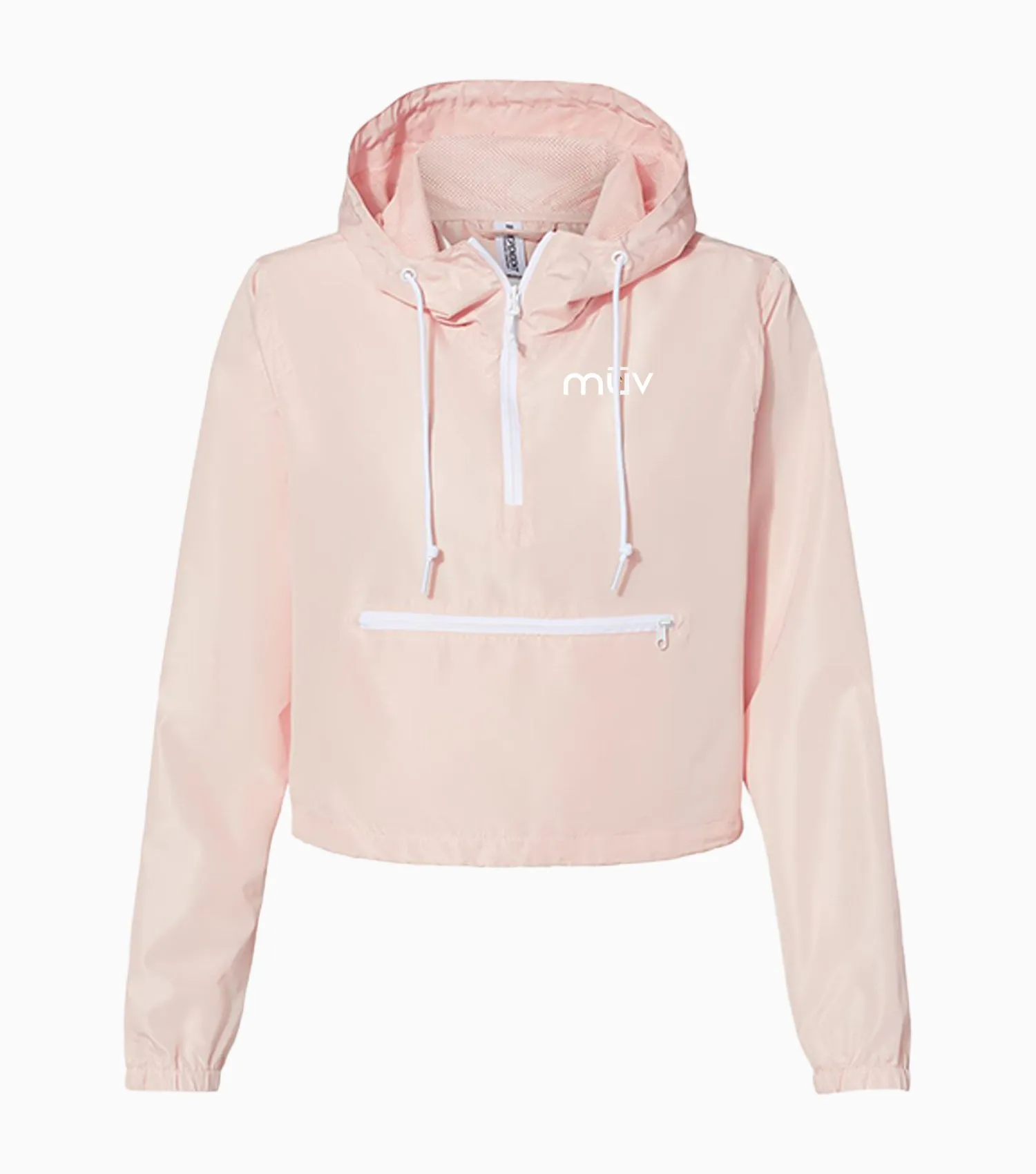 Lightweight 1/4-Zip Pullover Crop - Ladies