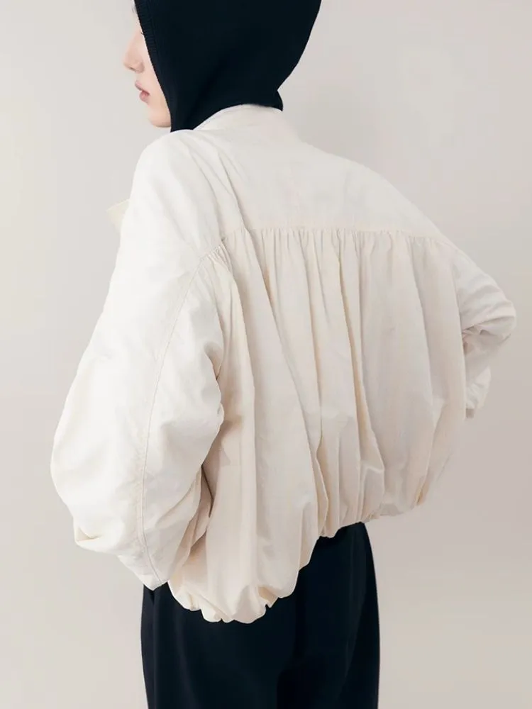 Lightweight Pleated Casual Short Jacket【s0000006393】
