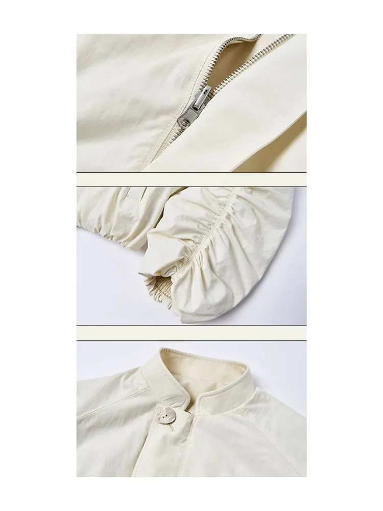 Lightweight Pleated Casual Short Jacket【s0000006393】