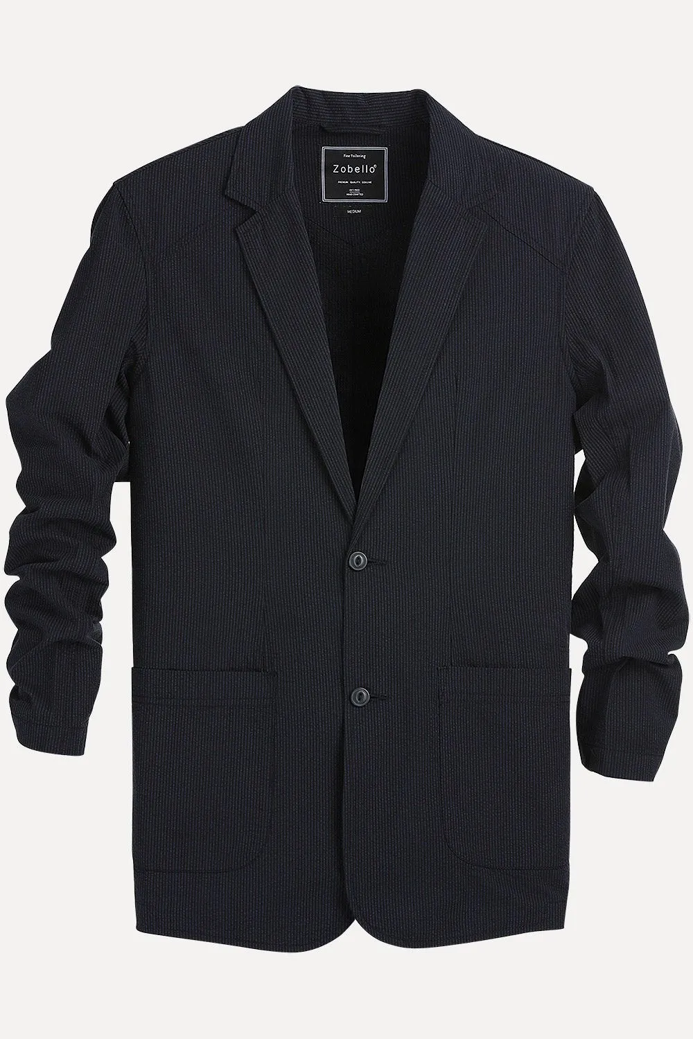 Lightweight Striped Casual Blazer