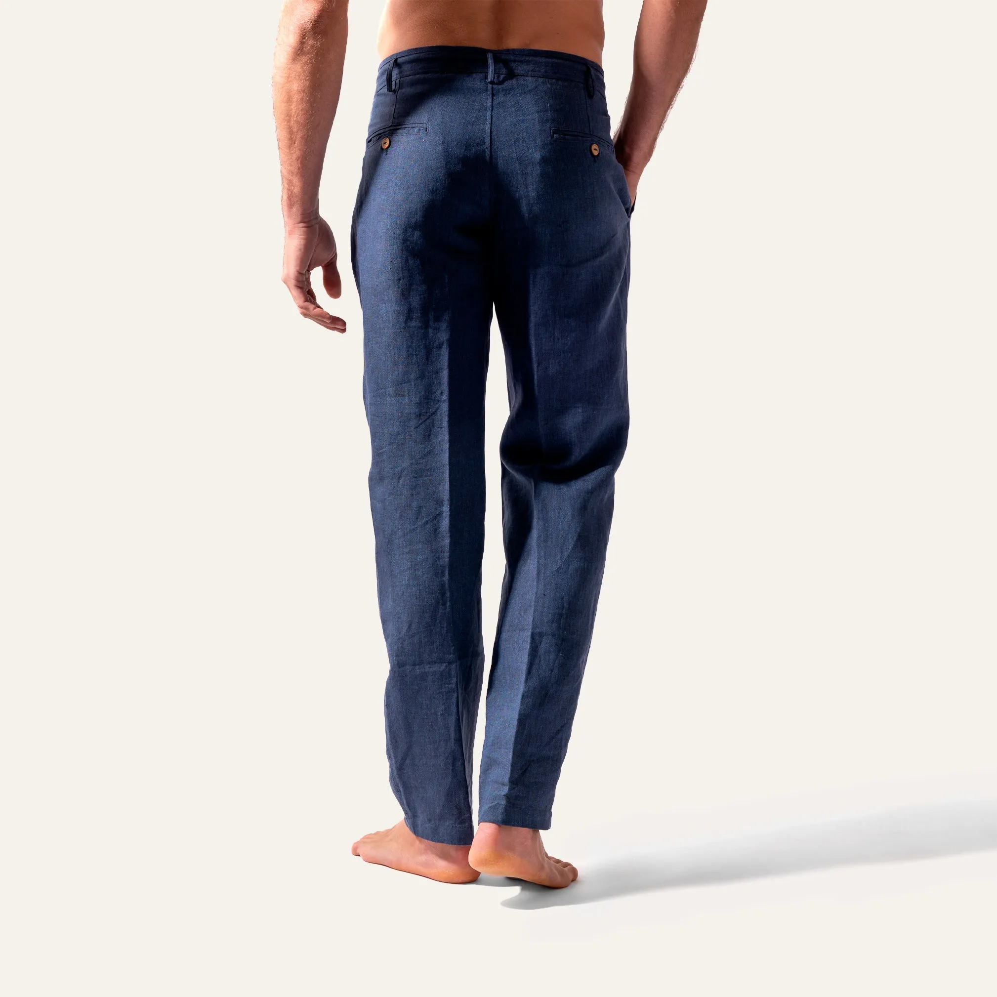Linen Pants Navy