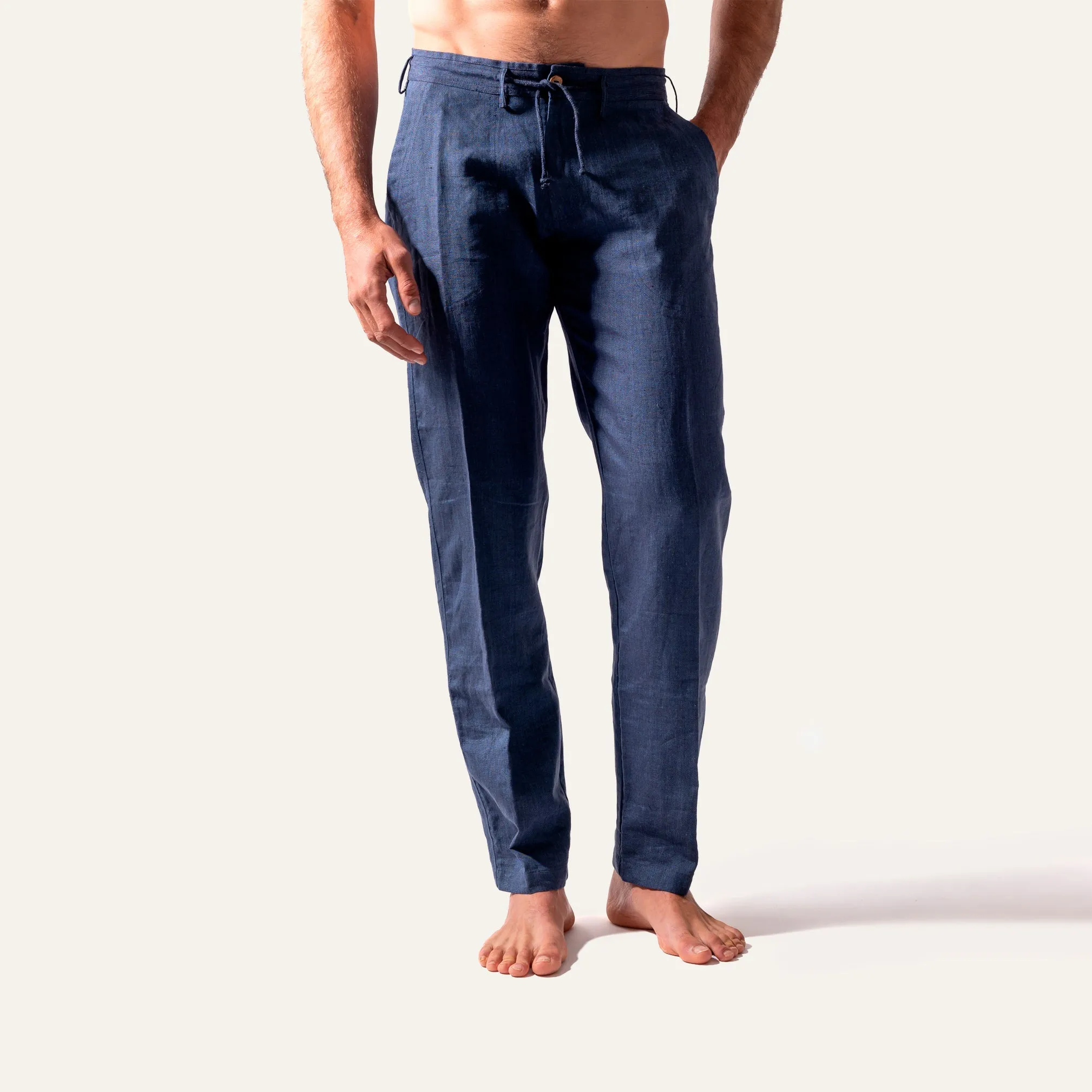 Linen Pants Navy