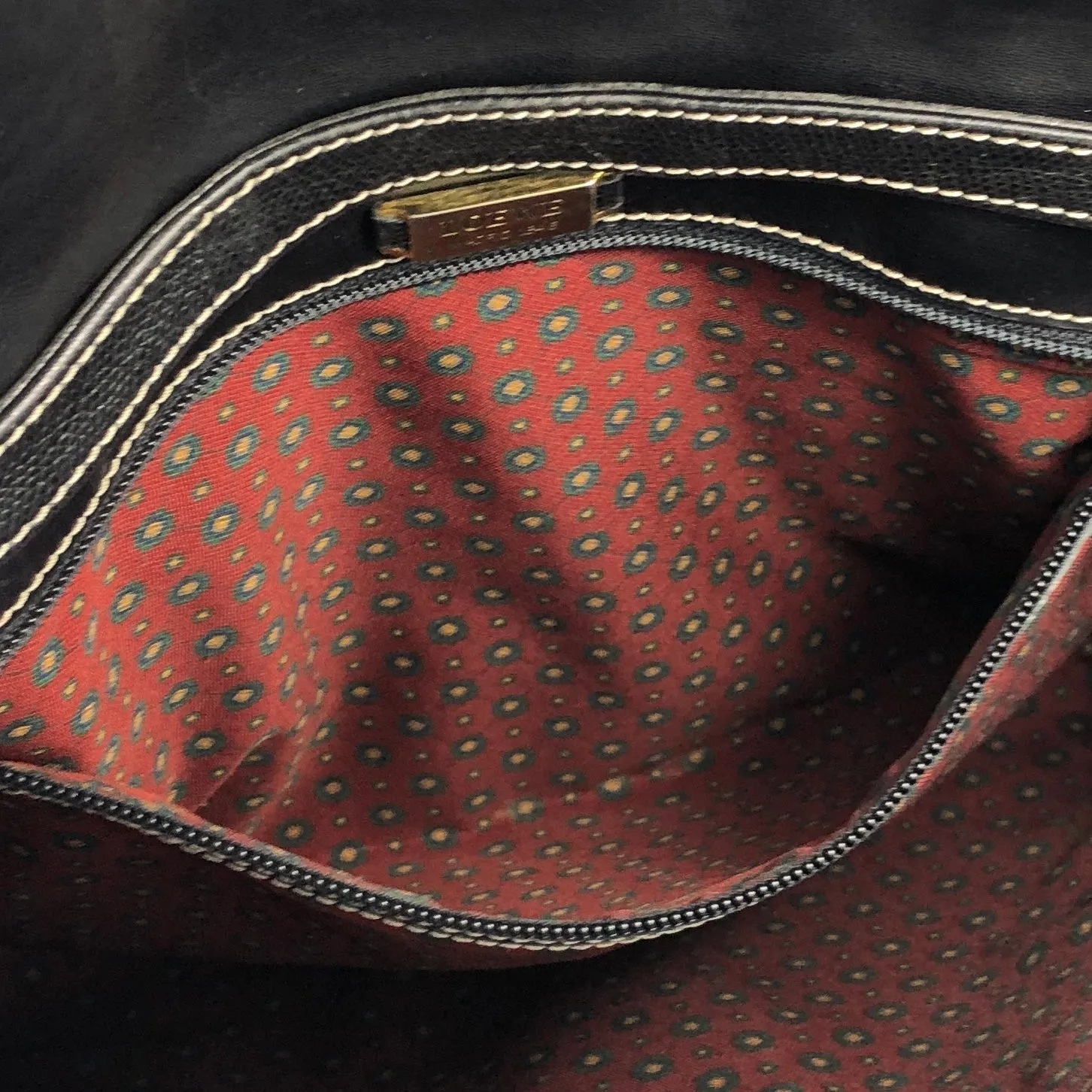 LOEWE Anagram Leather Shoulderbag Black Vintage Old h7hvg4