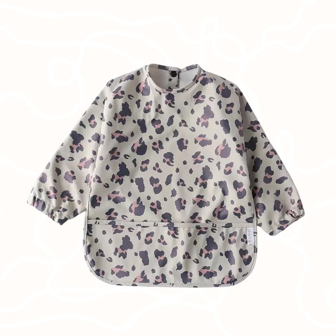 Long Sleeve Bib | Leopard
