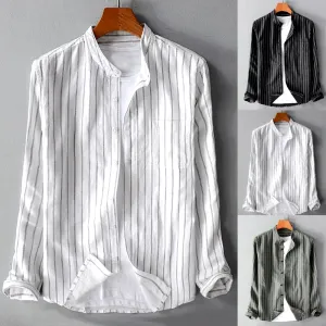 Luca Pinstripe Cotton Shirt