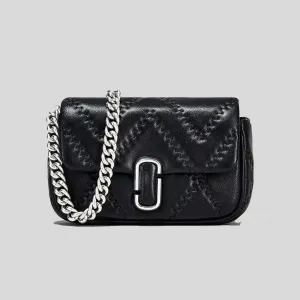 MARC JACOBS The Quilted Leather J Marc Mini Shoulder Bag Black RB-2F4HCR037H04