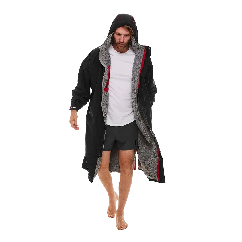 Men's Long Sleeve Pro Change Robe EVO - Black