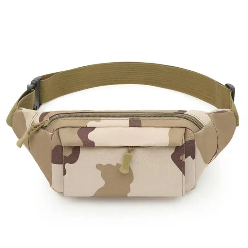 Men's Waist Bag Tactical Pouch Men Women Shoulder Belt Bags Hip Sack Oxford Cloth Waterproof Banana Male Fanny Pack for Phone