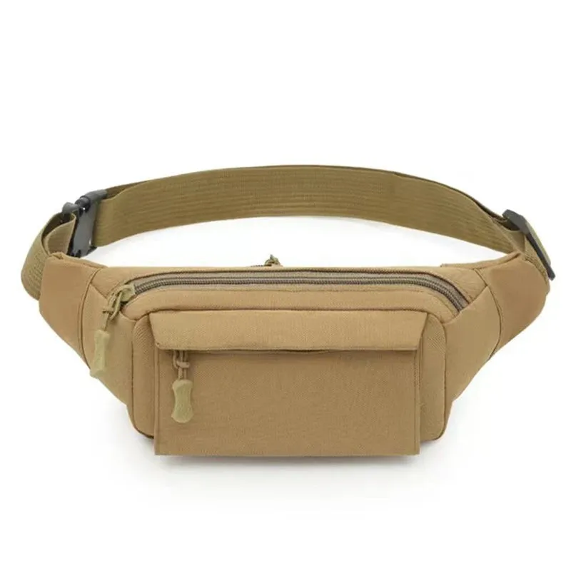 Men's Waist Bag Tactical Pouch Men Women Shoulder Belt Bags Hip Sack Oxford Cloth Waterproof Banana Male Fanny Pack for Phone