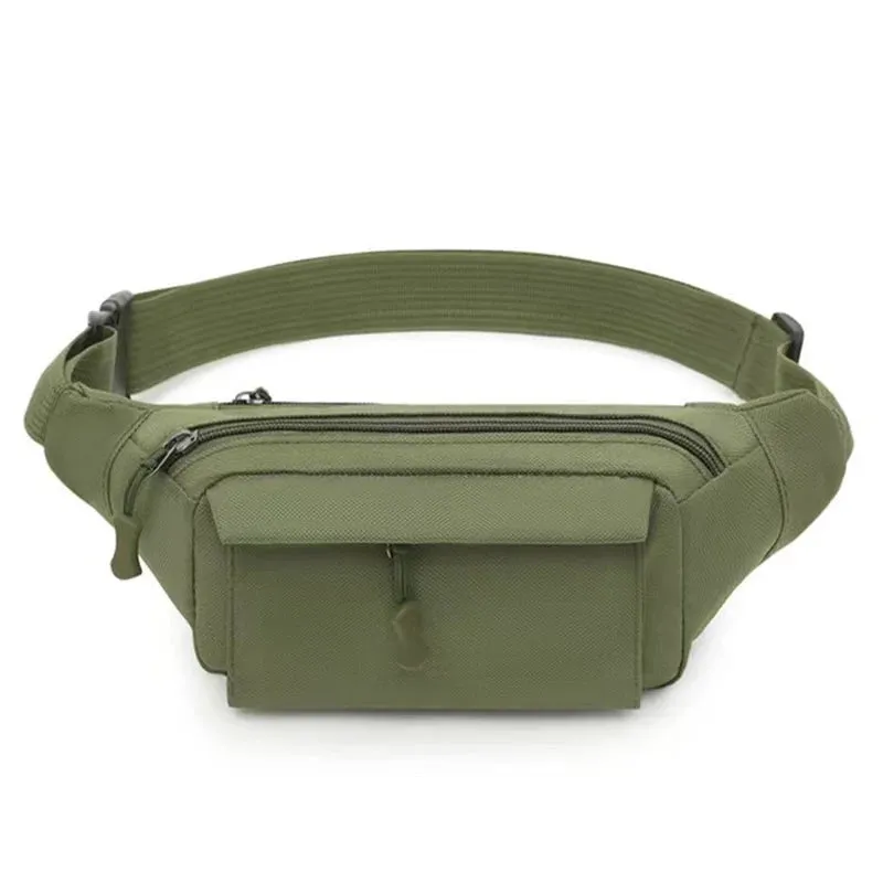 Men's Waist Bag Tactical Pouch Men Women Shoulder Belt Bags Hip Sack Oxford Cloth Waterproof Banana Male Fanny Pack for Phone