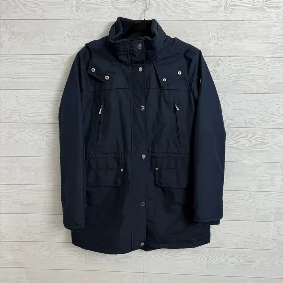 Michael Michael Kors Women’s Navy Blue Parka Raincoat Jacket. Size M