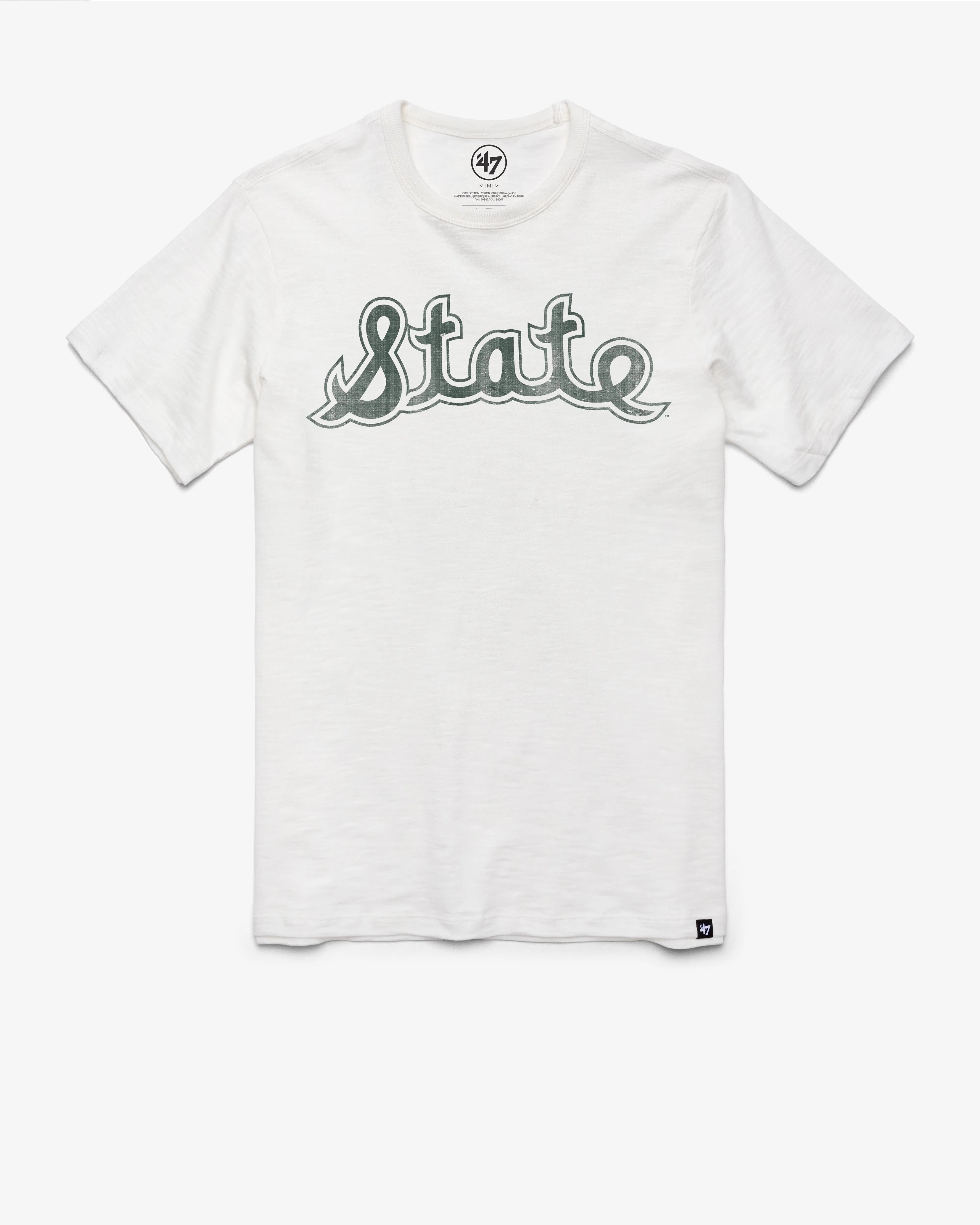 MICHIGAN STATE SPARTANS '47 VINTAGE GRIT SCRUM TEE