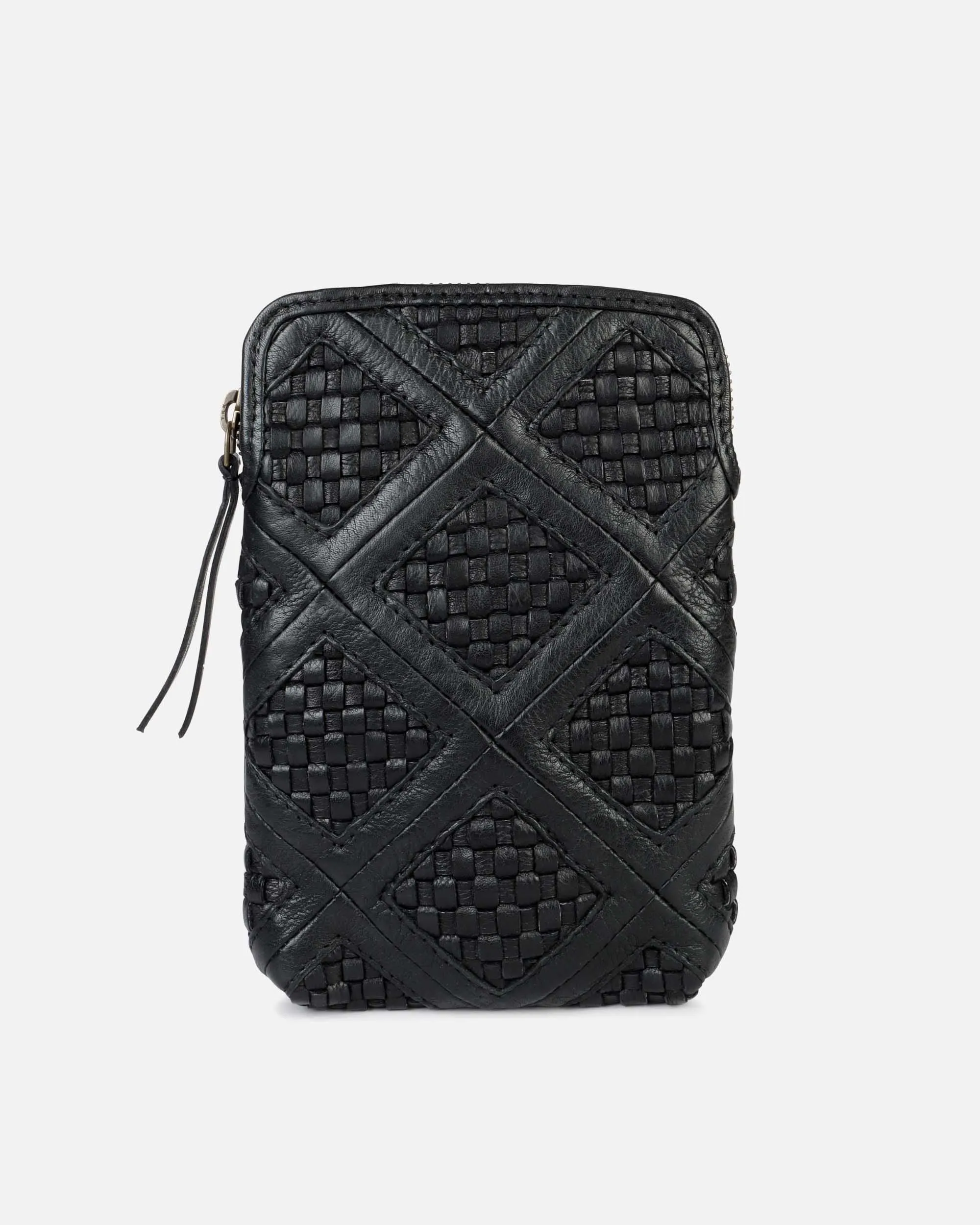 Milder | Chess Patterned Leather Phone Bag