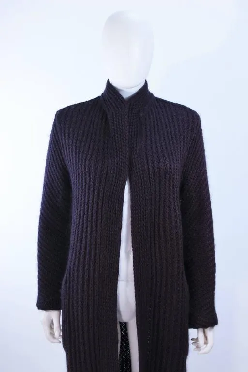 MISSONI Purple Wool Knit Full Length Sweater Size Medium