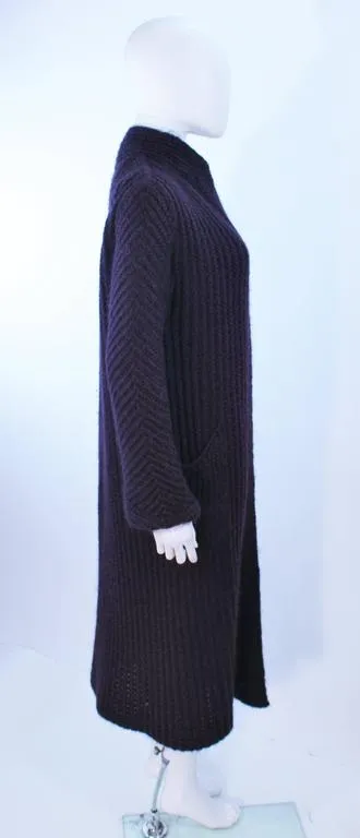 MISSONI Purple Wool Knit Full Length Sweater Size Medium